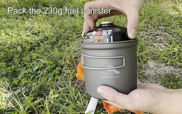 TOAKS Titanium Pot and Pan Set, 1100 ml — view 4 of 4
