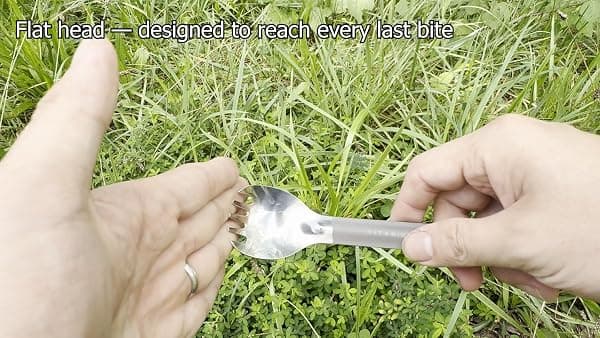 TOAKS Titanium Long Handle Spork, Polished Bowl — view 2 of 4