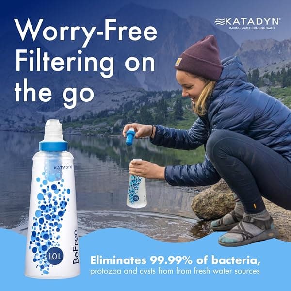 Katadyn BeFree AC Filter Bottle 1 L, Clear — view 2 of 4