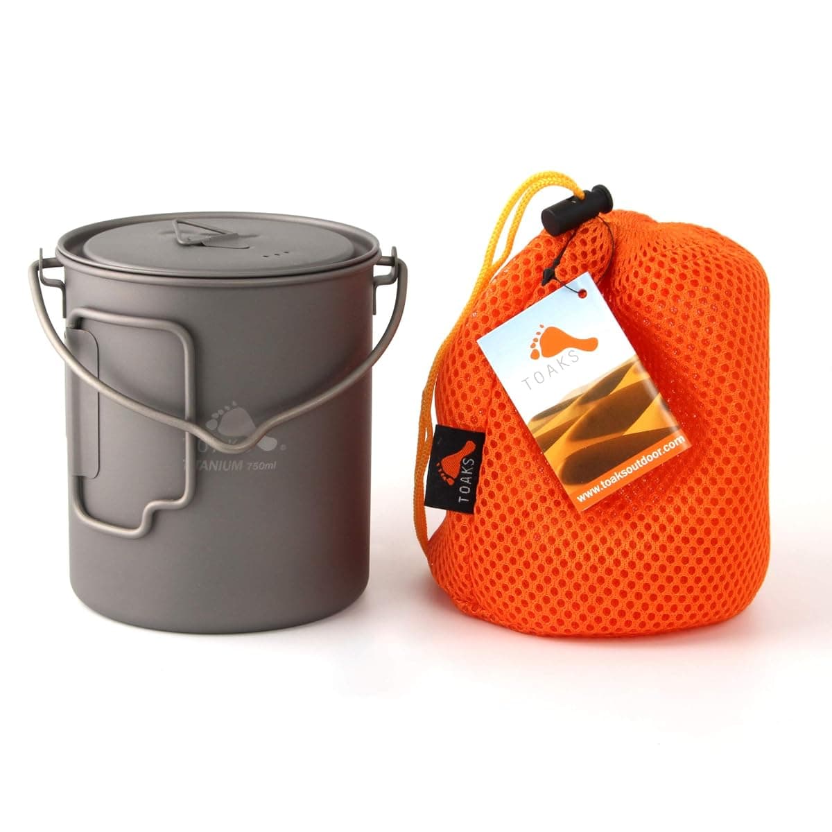 TOAKS Titanium 750 ml Pot with Bail Handle