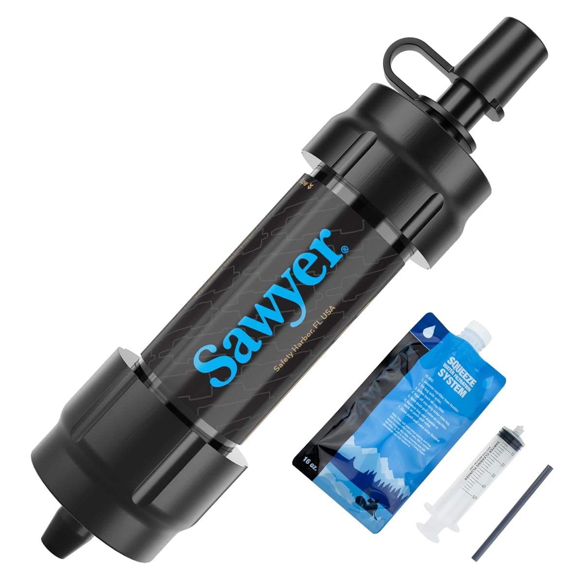 Sawyer MINI Water Filtration System, Black