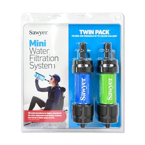 Sawyer MINI Water Filter, 2-Pack, Blue and Green — view 2 of 4