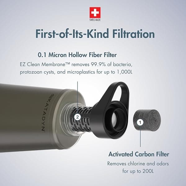 Katadyn BeFree AC Filter Bottle 1 L, Black — view 3 of 4