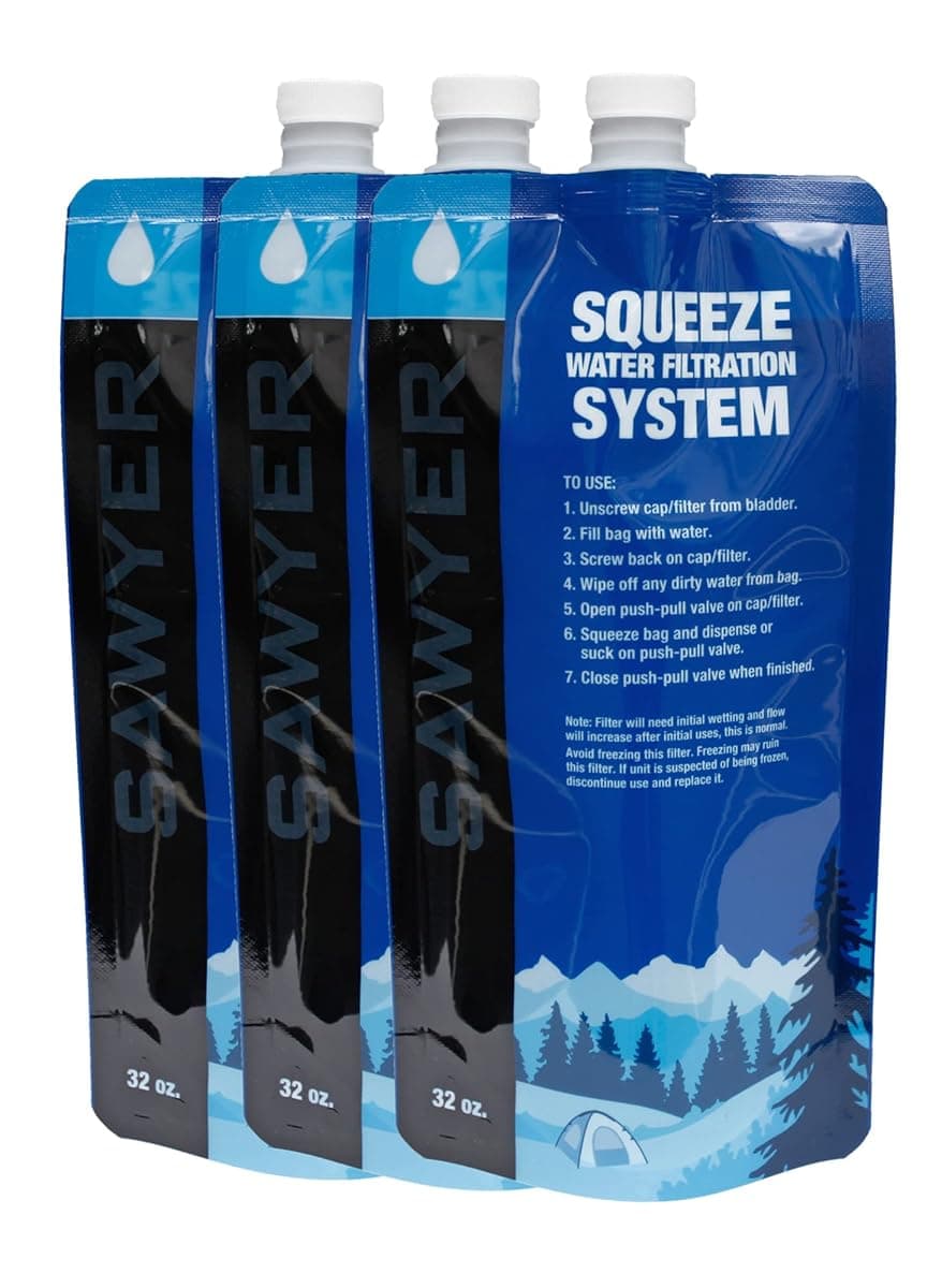 Sawyer 32 oz Squeeze Pouches, 3-Pack