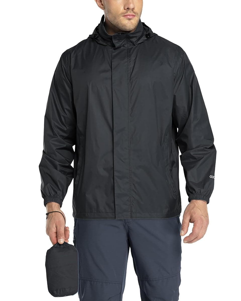 33,000ft Packable Rain Jacket, Men's Large