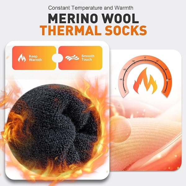 Niorasen Merino Crew Socks, 3 Pairs, Large — view 3 of 4
