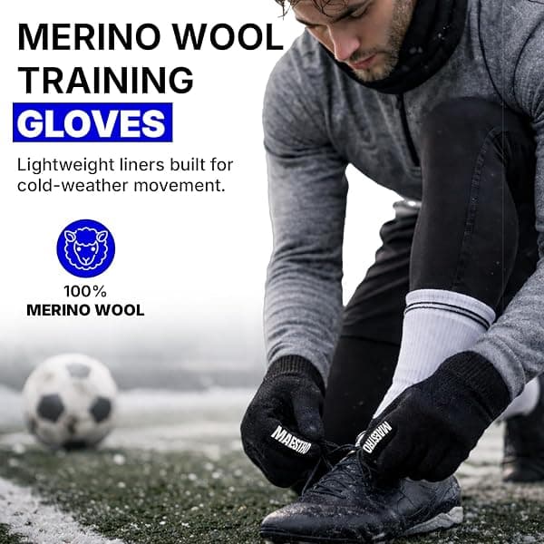 Maestro Merino Wool Liner Gloves, Small — view 3 of 4
