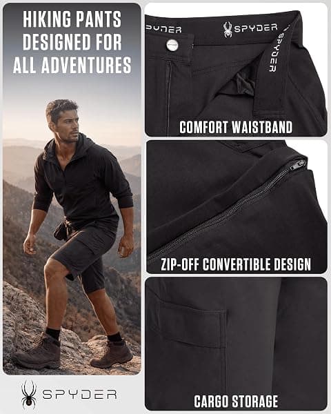 Spyder Convertible Zip-Off Cargo Pants, 36 x 32 — view 3 of 4