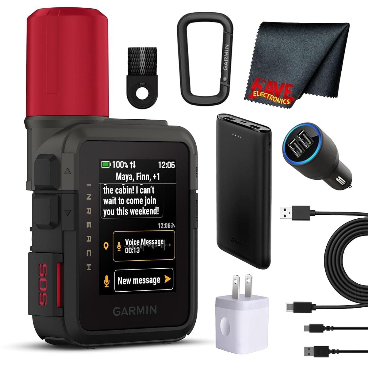 Garmin inReach Mini 3 Plus Bundle, Power Bank
