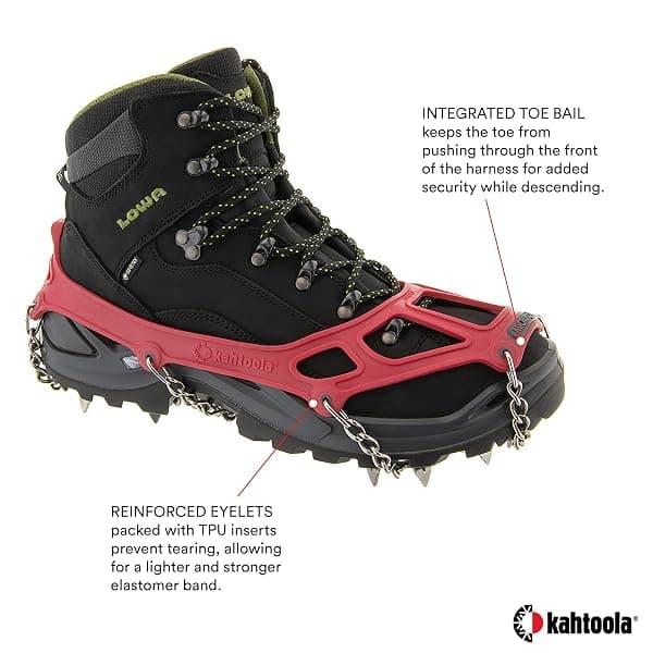 Kahtoola MICROspikes Traction, Medium, Red — view 3 of 4