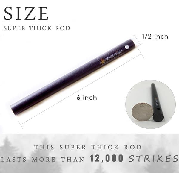 EricX Light Ferro Rods, 6 in, Two-Pack — view 2 of 4