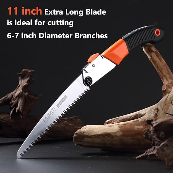 REXBETI Folding Saw, 11 in, SK-5 Steel Blade — view 3 of 4