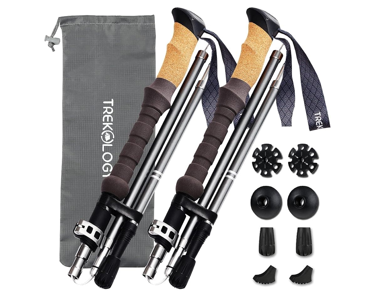 Trekology Trek-Z Cork Trekking Poles, Pair