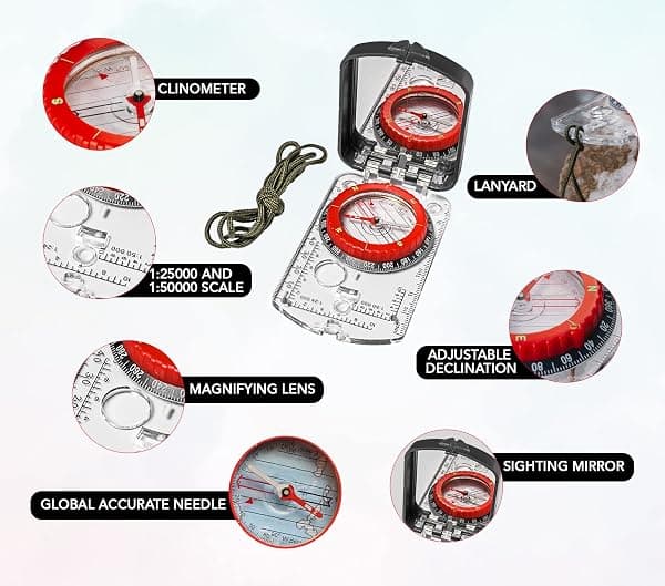 TurnOnSport Sighting Mirror Compass — view 2 of 4