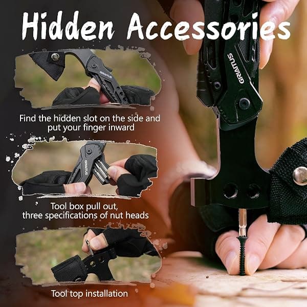 GIRIAITUS 16-in-1 Camping Multitool with Axe — view 4 of 4