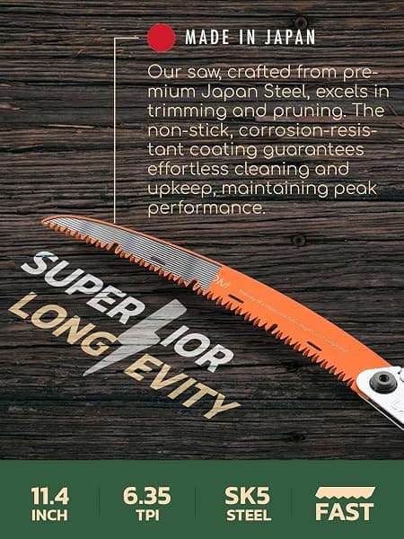 LAGOM Folding Pruning Saw, 11.4 in Curved — view 4 of 4