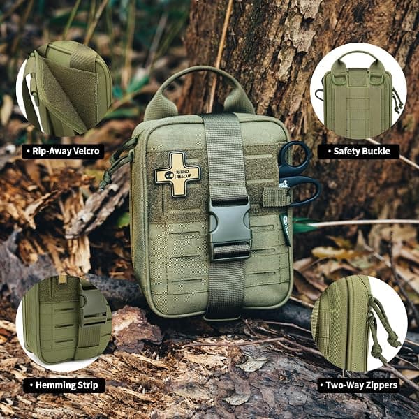 Rhino Rescue First Aid Kit, Ranger Green — view 2 of 4