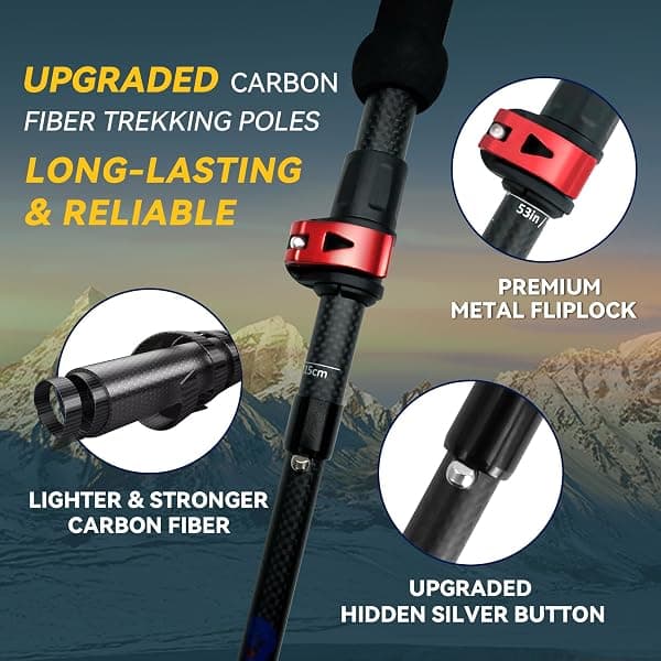 Underwood Carbon Trekking Poles, Cork Grip — view 2 of 4