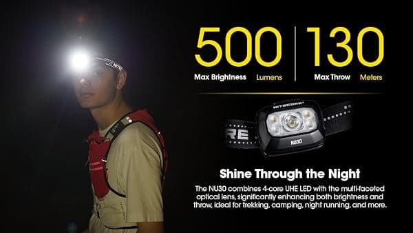 Nitecore NU30 Rechargeable Headlamp, 500 Lumens — view 4 of 4