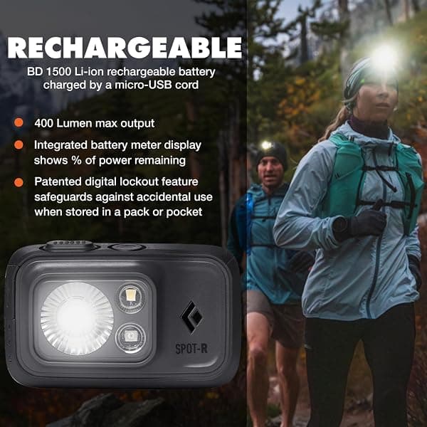 Black Diamond Spot 400-R Headlamp, Graphite — view 2 of 4