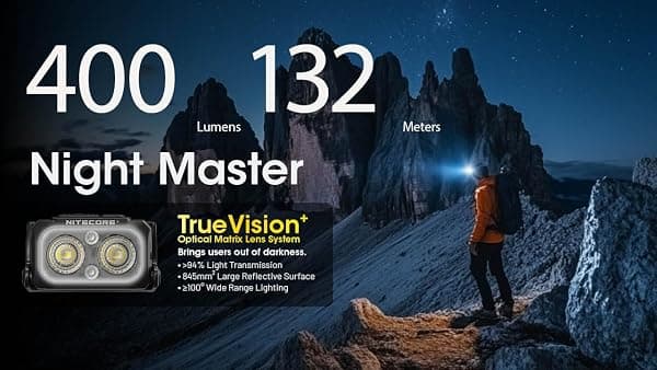 Nitecore NU25 MCT Headlamp, 400 Lumens — view 3 of 4