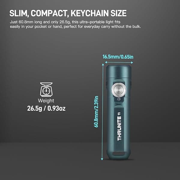 ThruNite Ti Mini Keychain Light, 650 Lumens — view 2 of 4