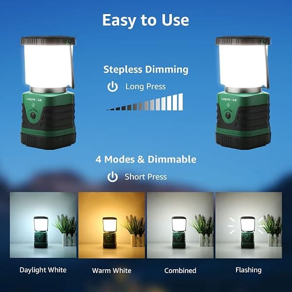 Lepro Camping Lantern, Rechargeable, 4400 mAh — view 2 of 4