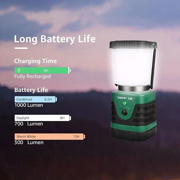 Lepro Camping Lantern, Rechargeable, 4400 mAh — view 3 of 4