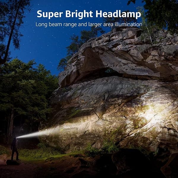 Lepro Rechargeable Headlamp, 2-Pack, IPX4 — view 2 of 4
