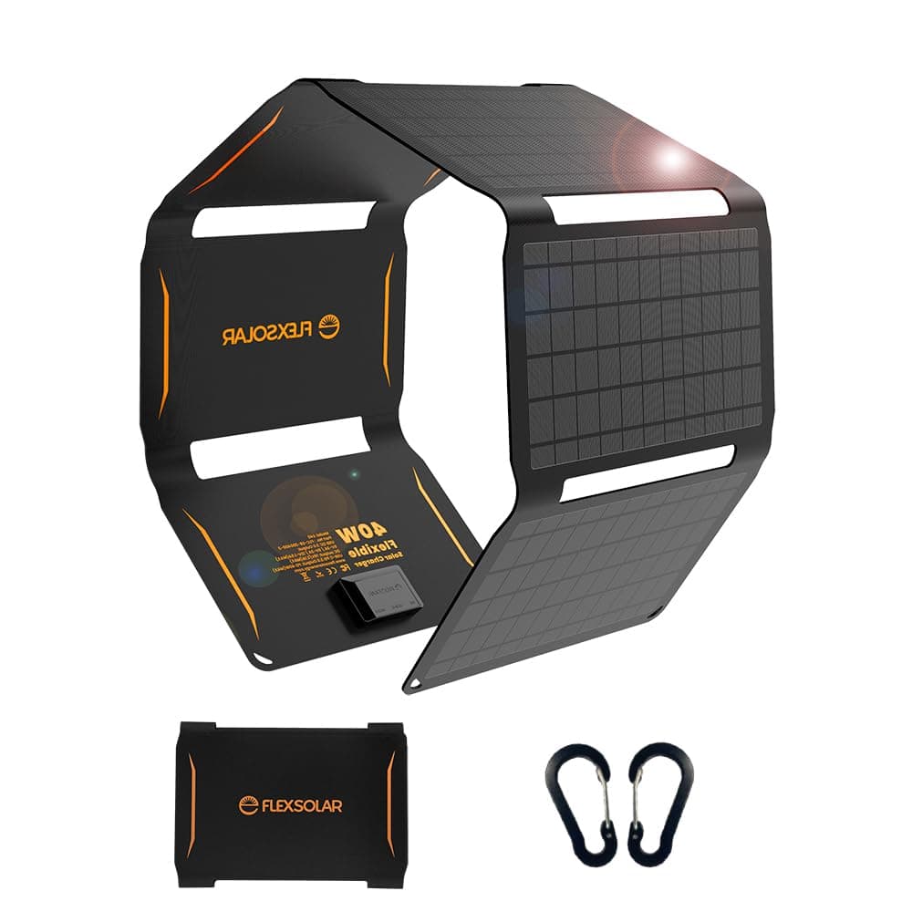 FlexSolar 40W Foldable Solar Panel Charger