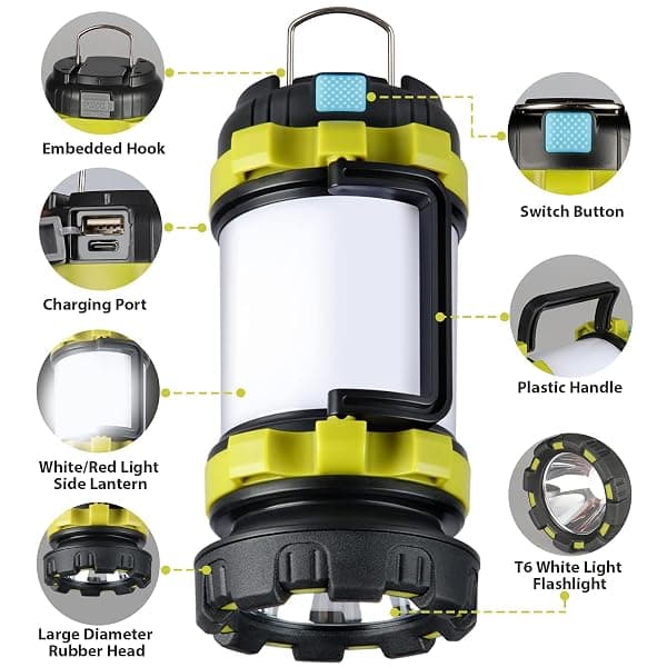 Bobkid Camping Lanterns, Rechargeable, 2-Pack — view 3 of 4