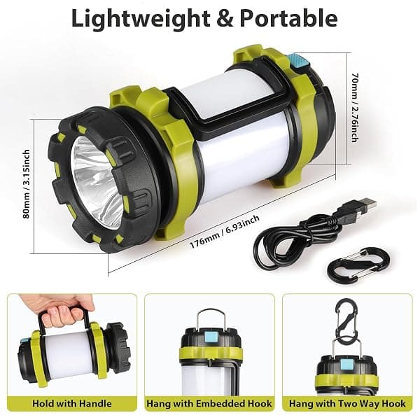 Bobkid Camping Lanterns, Rechargeable, 2-Pack — view 4 of 4