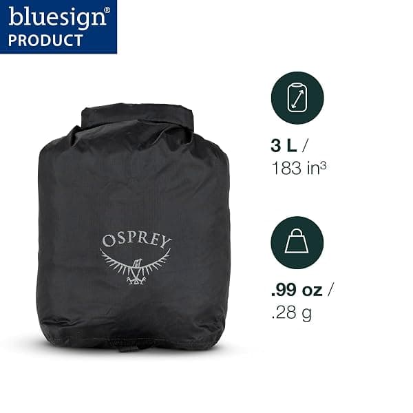 Osprey Ultralight Dry Sack, 3 L, Black — view 2 of 4