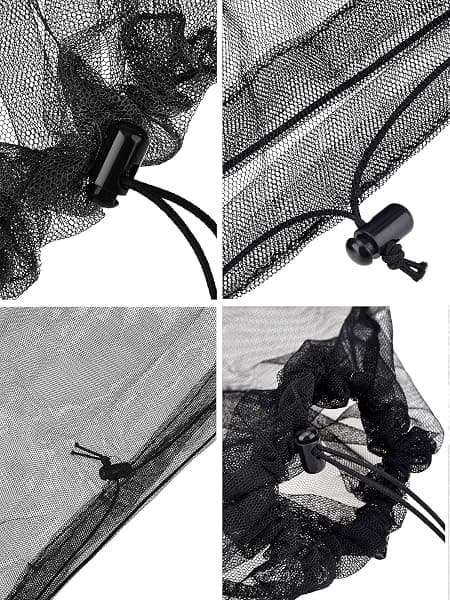 HESTYA Mosquito Head Nets, 4-Pack, Black — view 2 of 4