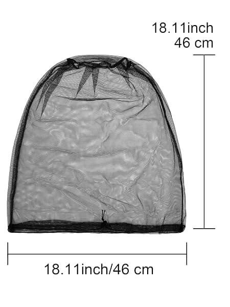 HESTYA Mosquito Head Nets, 4-Pack, Black — view 3 of 4
