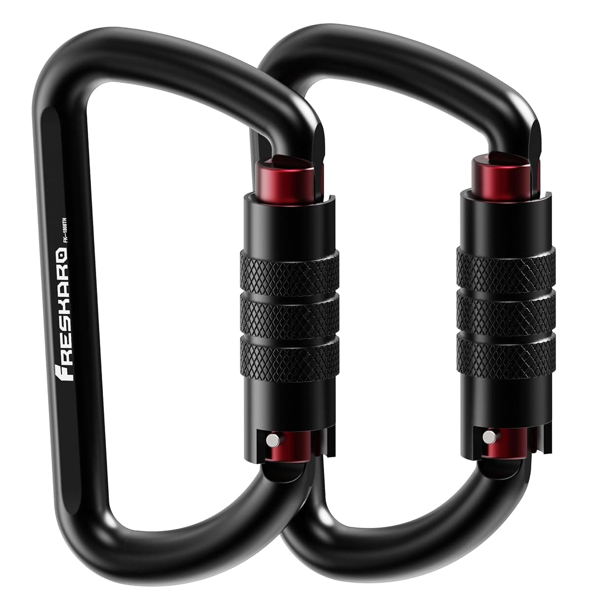 FresKaro Auto-Locking Carabiners, 3 in, 2-Pack