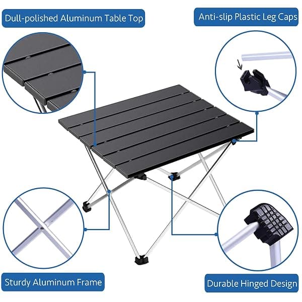 Grope Folding Camp Table, Aluminum, Small — view 3 of 4