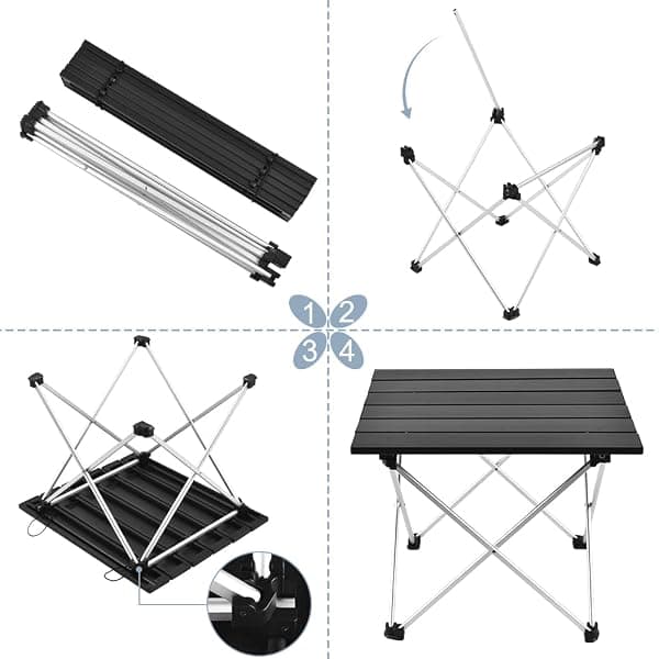 Grope Folding Camp Table, Aluminum, Small — view 4 of 4