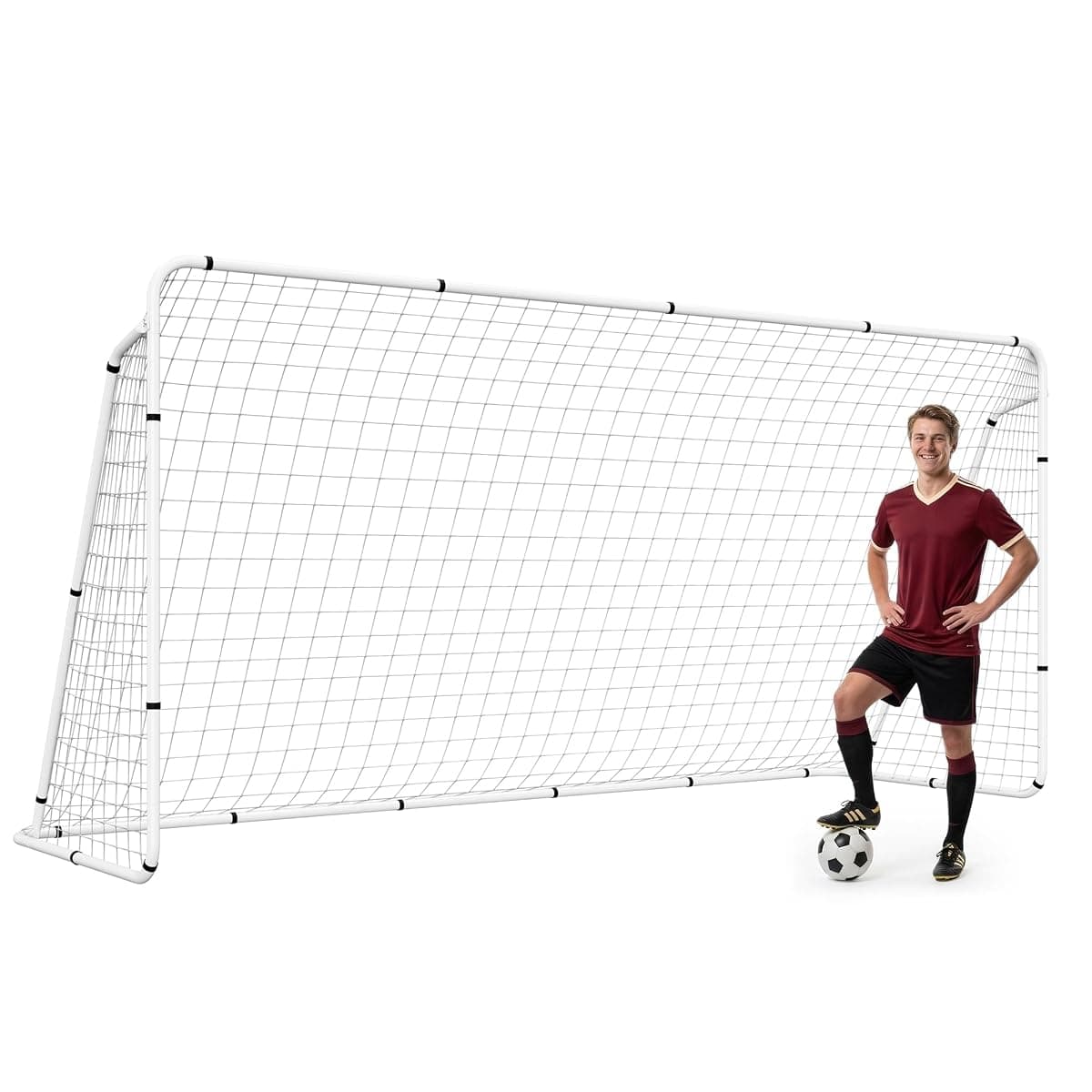 ZENY Soccer Goal with Steel Frame, 12 x 6 ft