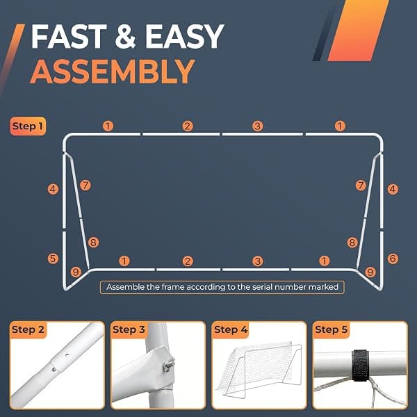 ZENY Soccer Goal with Steel Frame, 12 x 6 ft — view 4 of 4
