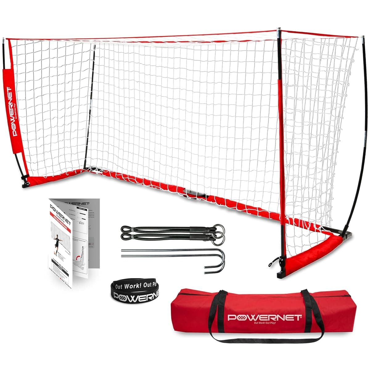 PowerNet Portable Soccer Goal, 12 x 6 ft