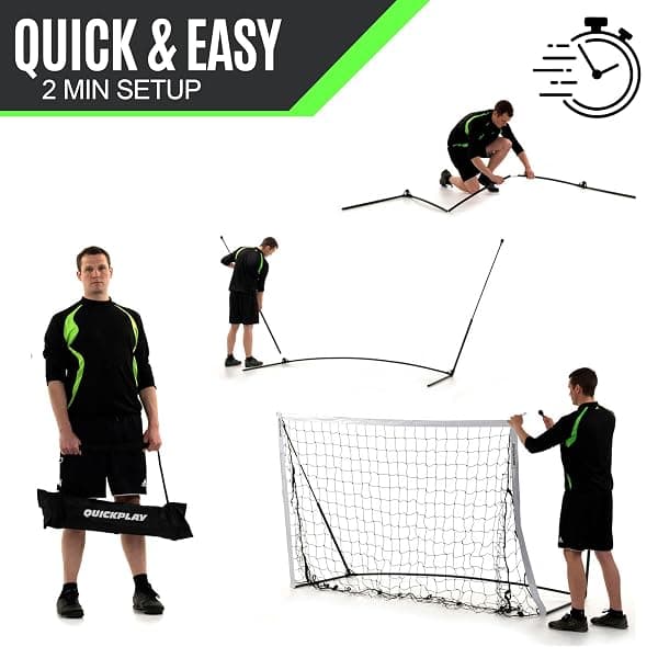 QuickPlay Kickster Elite Soccer Goal, 12 x 6 ft — view 3 of 4