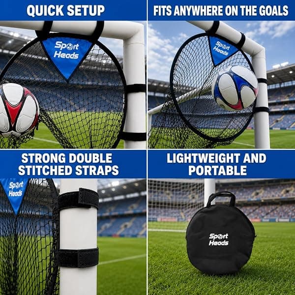 Resin Heads Top Bins Soccer Targets, 24 in, 2-Pack — view 2 of 4