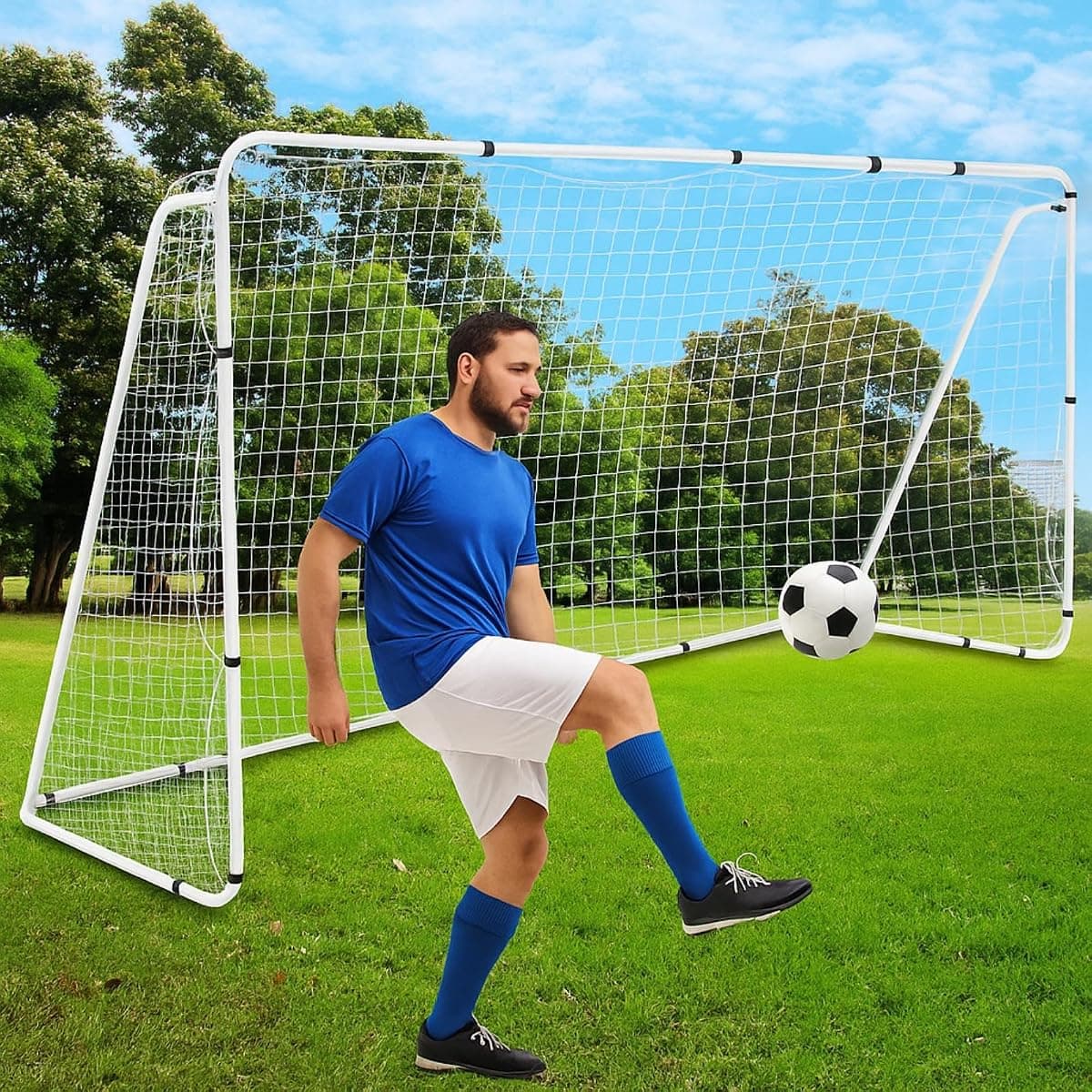 Liliful Backyard Soccer Goal, 12 x 6 ft