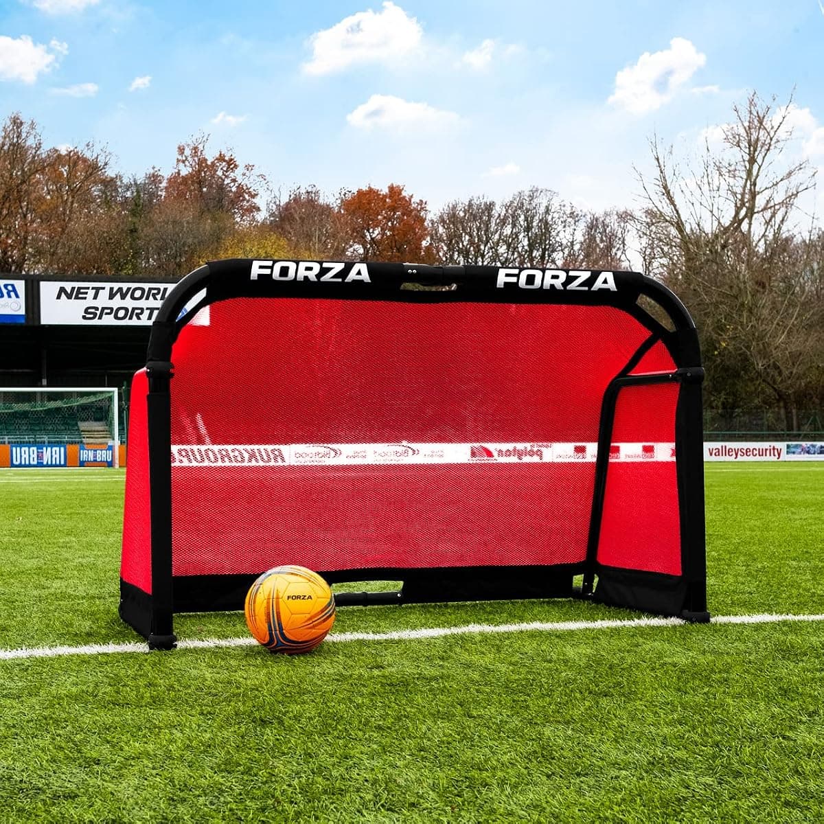 Forza POD Folding Soccer Goal, Red, 4 x 2.5 ft