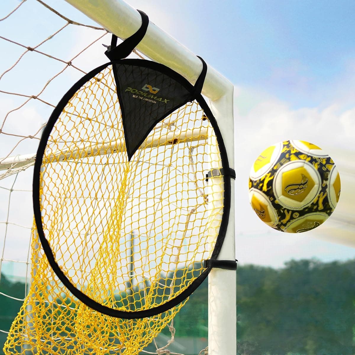 PodiuMax Top Bins Soccer Target, 33 in, 2-Pack