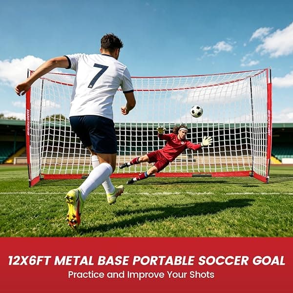 Bearwill Portable Soccer Goal, 12 x 6 ft — view 4 of 4