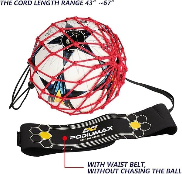 PodiuMax Hands-Free Soccer Kick Trainer, Red — view 4 of 4