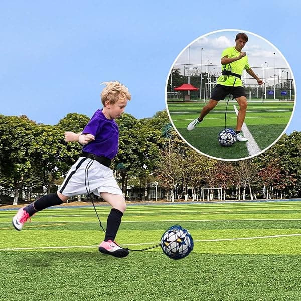 PodiuMax Hands-Free Soccer Kick Trainer, Blue — view 2 of 4