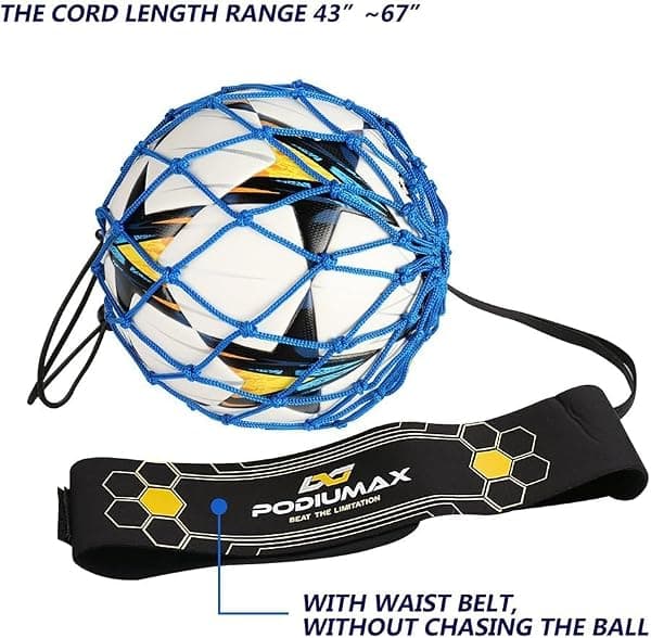PodiuMax Hands-Free Soccer Kick Trainer, Blue — view 4 of 4